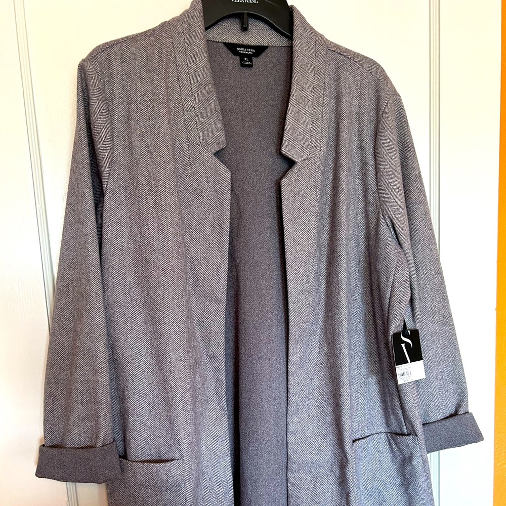 Simply Vera Tweed Blazer